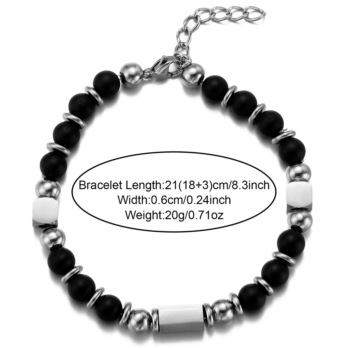 Lässig Runden Perlen Perlen Unisex Armbänder display picture 2