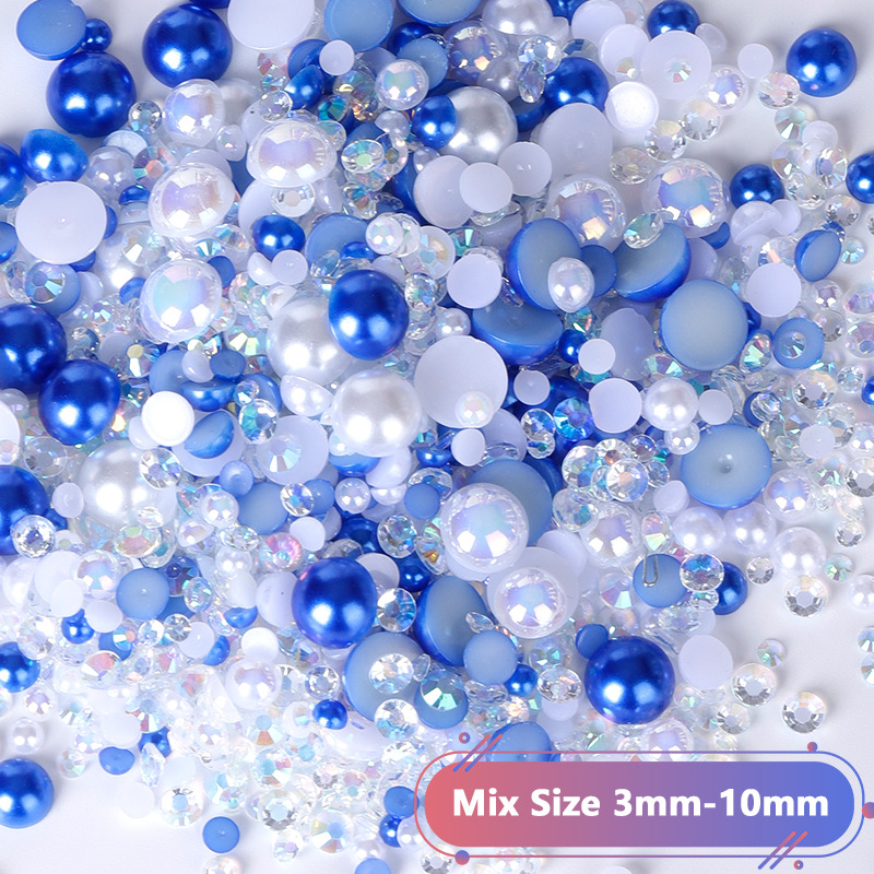 1 Set Resin Rhinestone Round Beads display picture 2