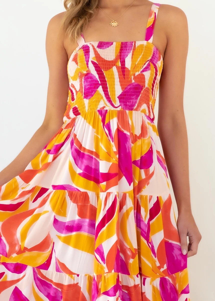 Women's A-line Skirt Fashion Collarless Printing Sleeveless Printing Maxi Long Dress Street display picture 23