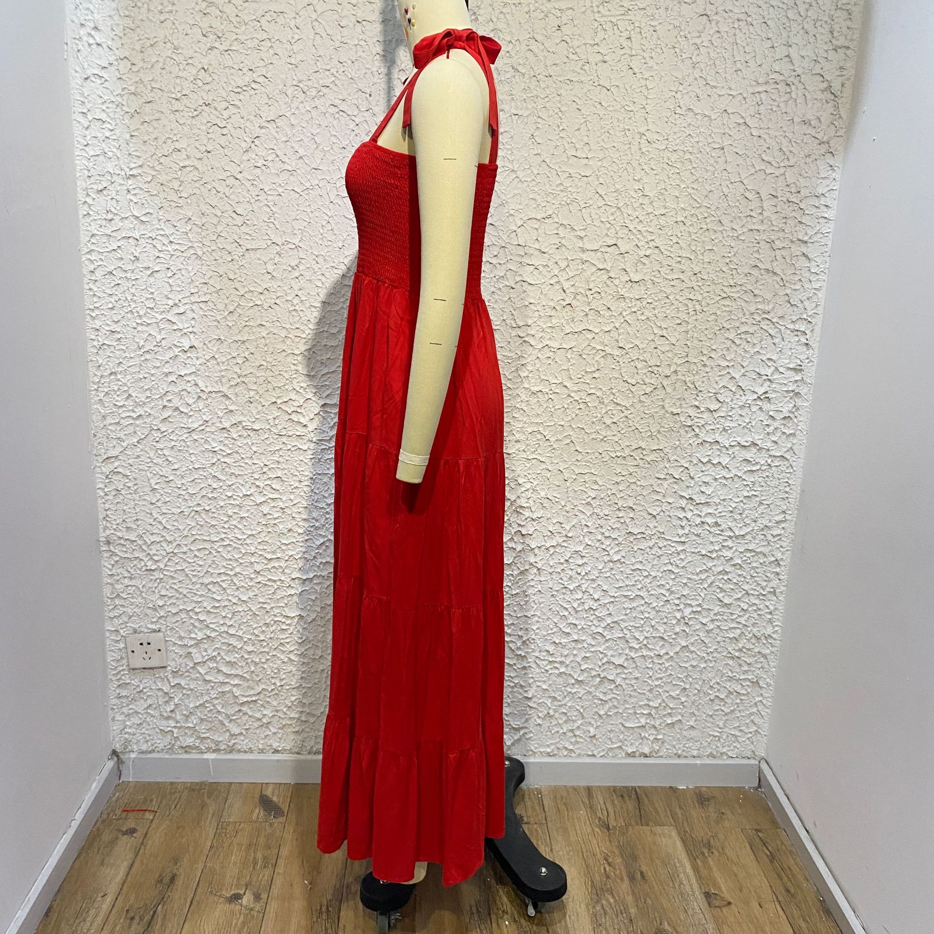 Femmes Jupe Trapèze Mode Sans Col Impression Sans Manches Impression Maxi Longue Robe Rue display picture 58
