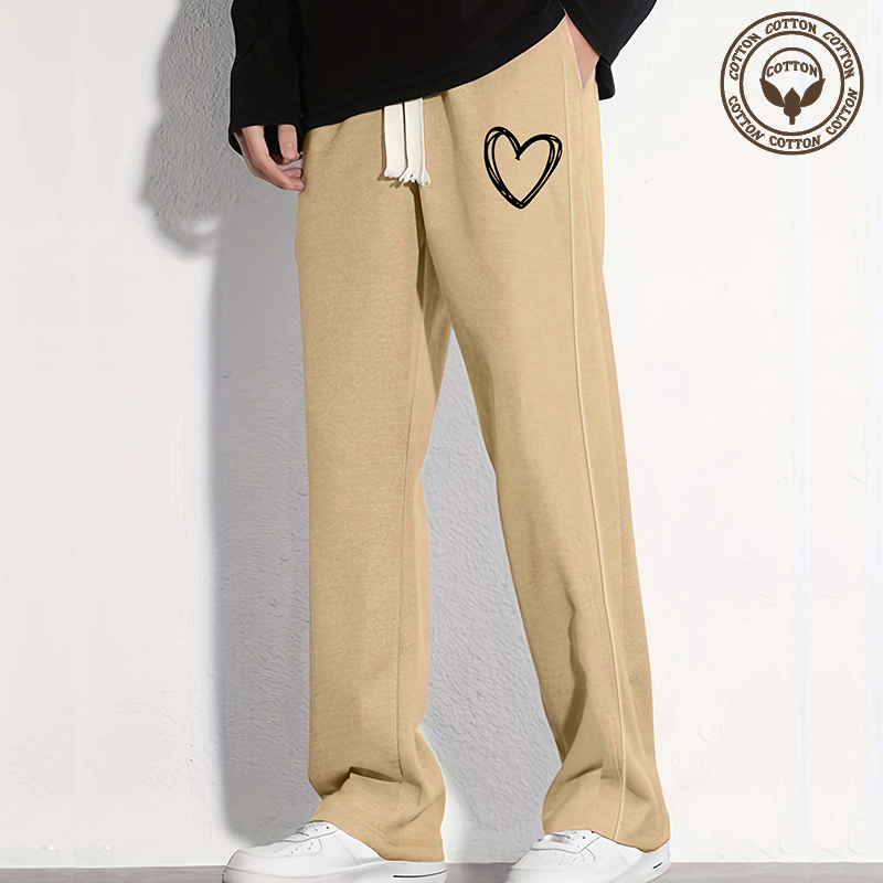 Men's Heart Shape Solid Color Men's Clothing display picture 2