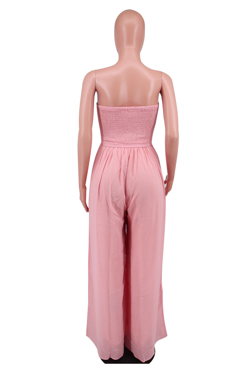 Women'S Holiday Casual Solid Color Full Length Pleated Casual Pants Jumpsuits display picture 23