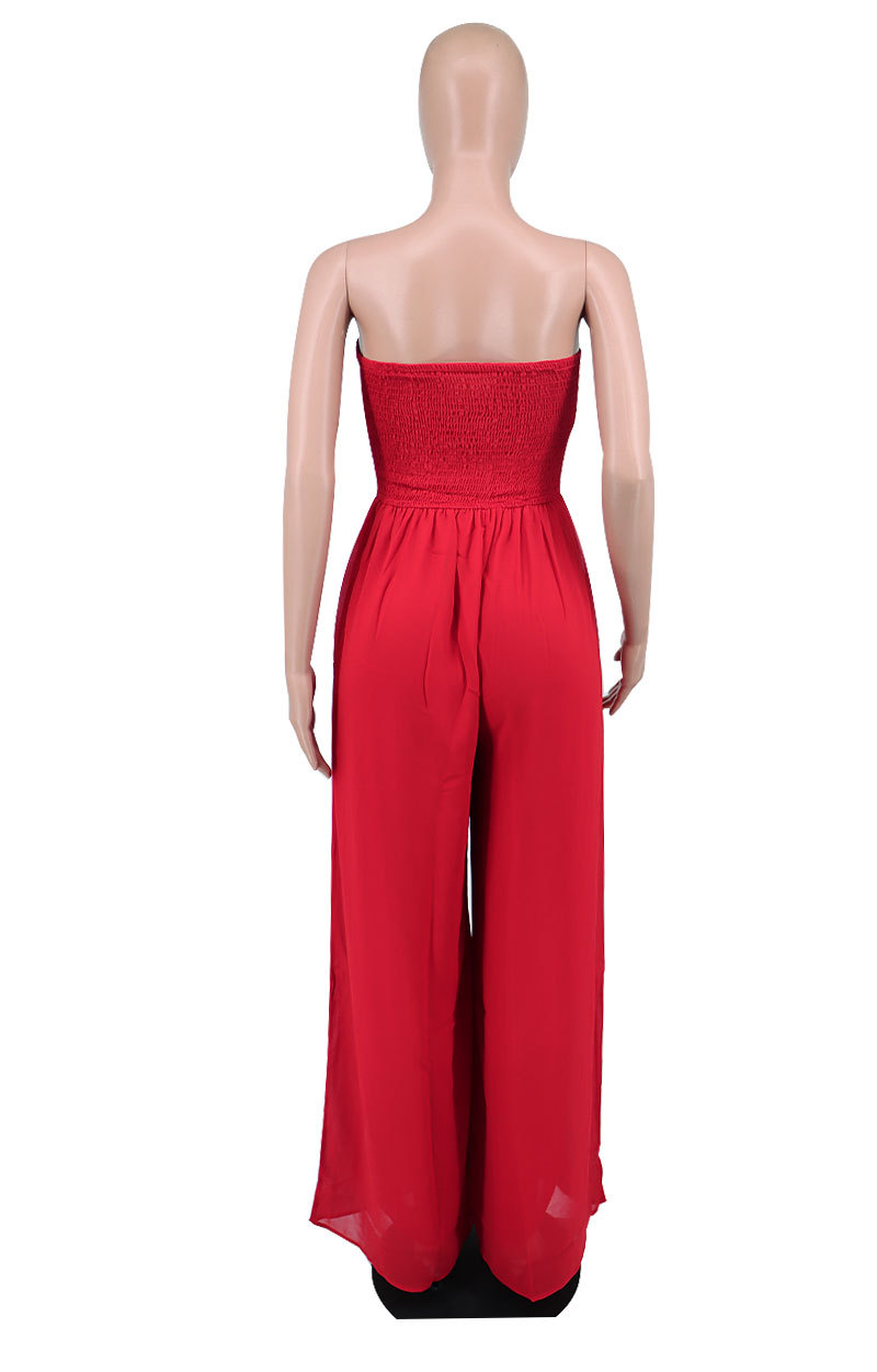 Women'S Holiday Casual Solid Color Full Length Pleated Casual Pants Jumpsuits display picture 22