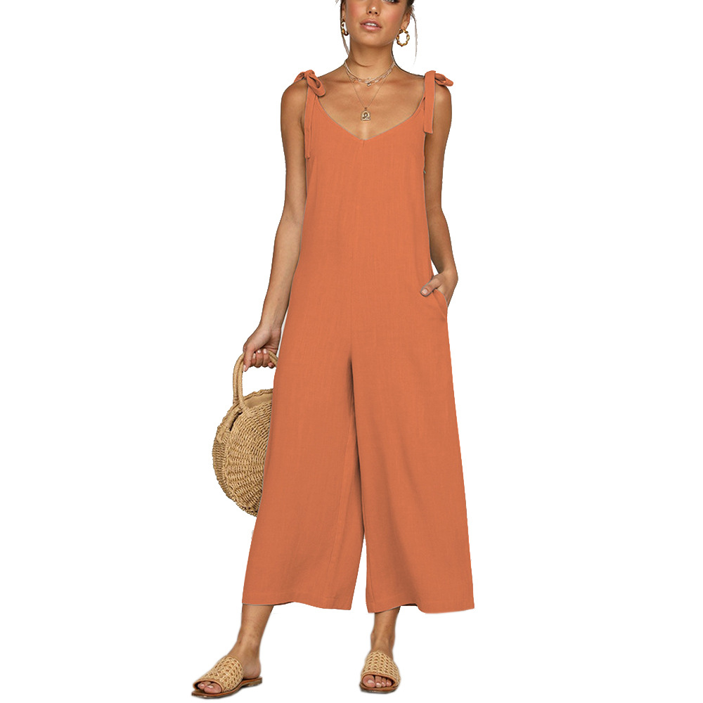Women's Daily Street Casual Solid Color Ankle-length Jumpsuits display picture 10