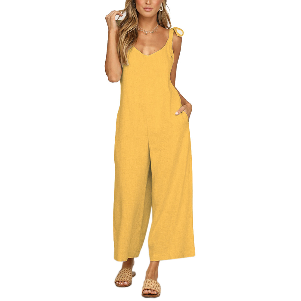 Women's Daily Street Casual Solid Color Ankle-length Jumpsuits display picture 13