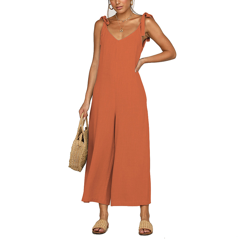 Women's Daily Street Casual Solid Color Ankle-length Jumpsuits display picture 15