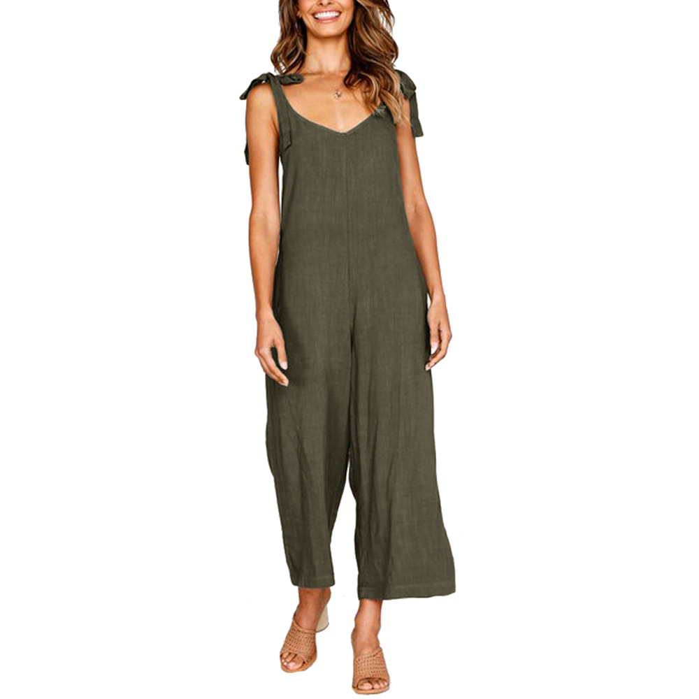 Women's Daily Street Casual Solid Color Ankle-length Jumpsuits display picture 12