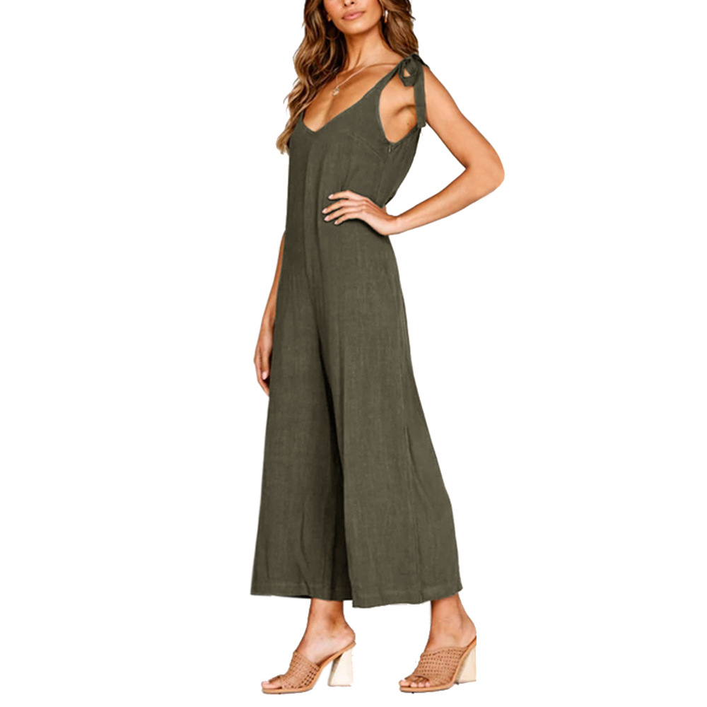 Women's Daily Street Casual Solid Color Ankle-length Jumpsuits display picture 16