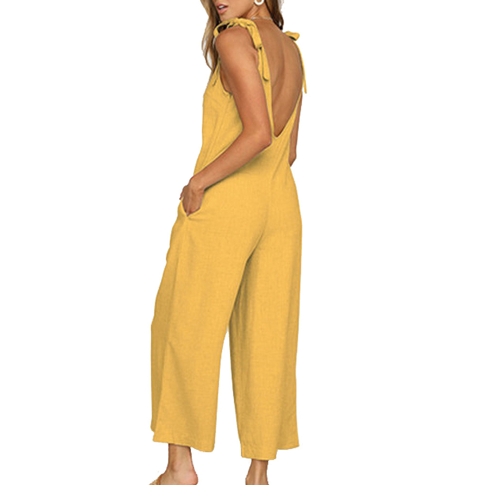 Women's Daily Street Casual Solid Color Ankle-length Jumpsuits display picture 18