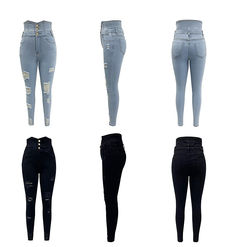 Women's Daily Street Streetwear Solid Color Full Length Jeans display picture 6