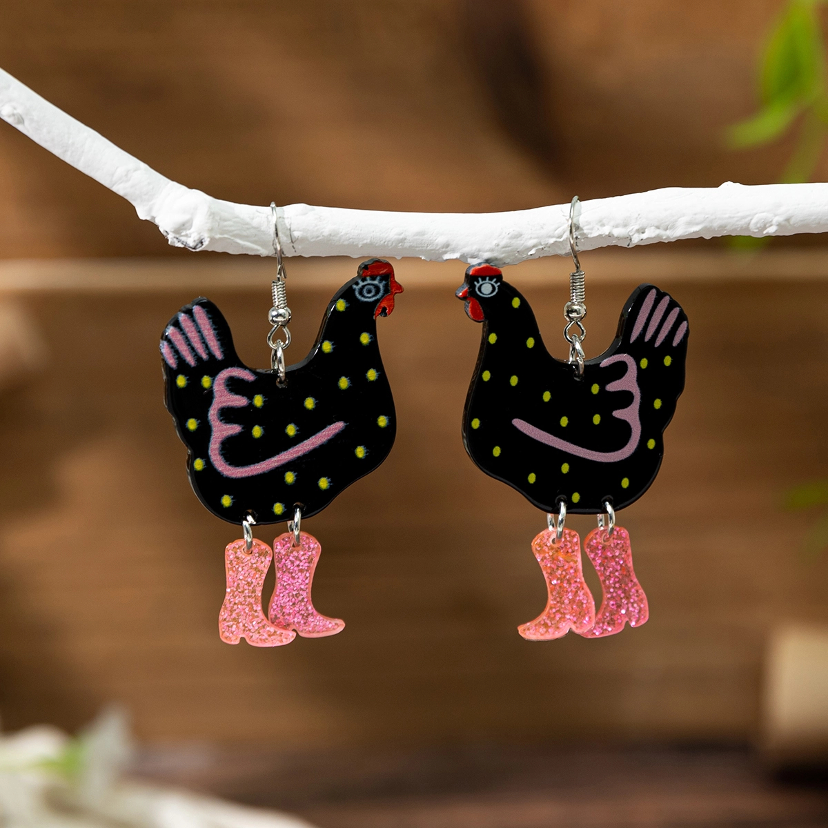 1 Pair IG Style Cute Modern Style Animal Dinosaur Frog Arylic Drop Earrings display picture 10