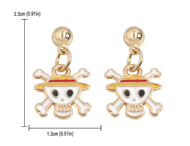 Fashion Pumpkin Skull Alloy Enamel Women's Drop Earrings 1 Pair display picture 7