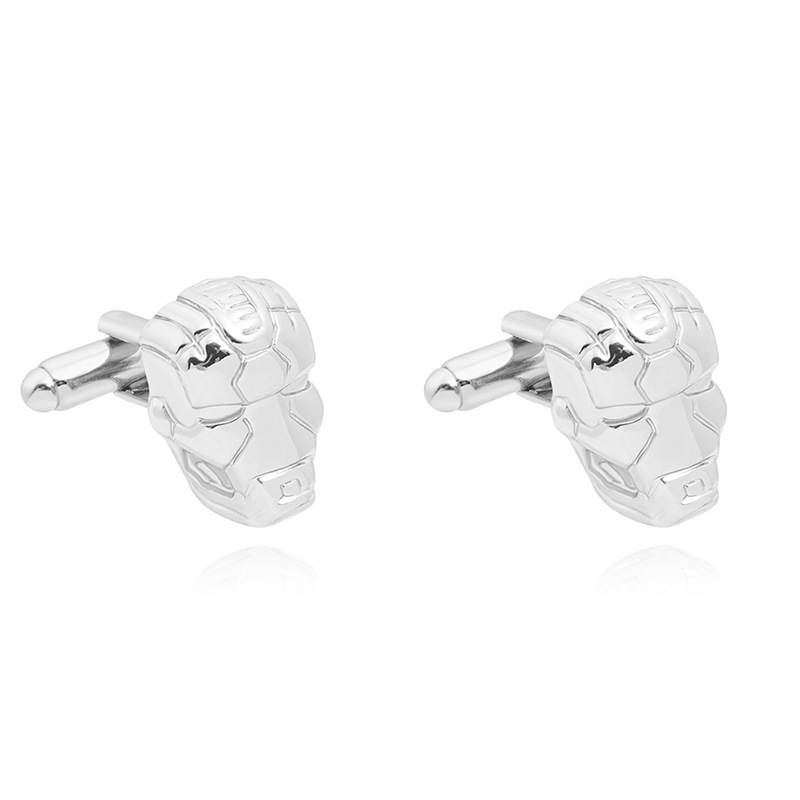 High Quality Titanium Steel Painted Heart Anchor Shirt Cufflinks display picture 10