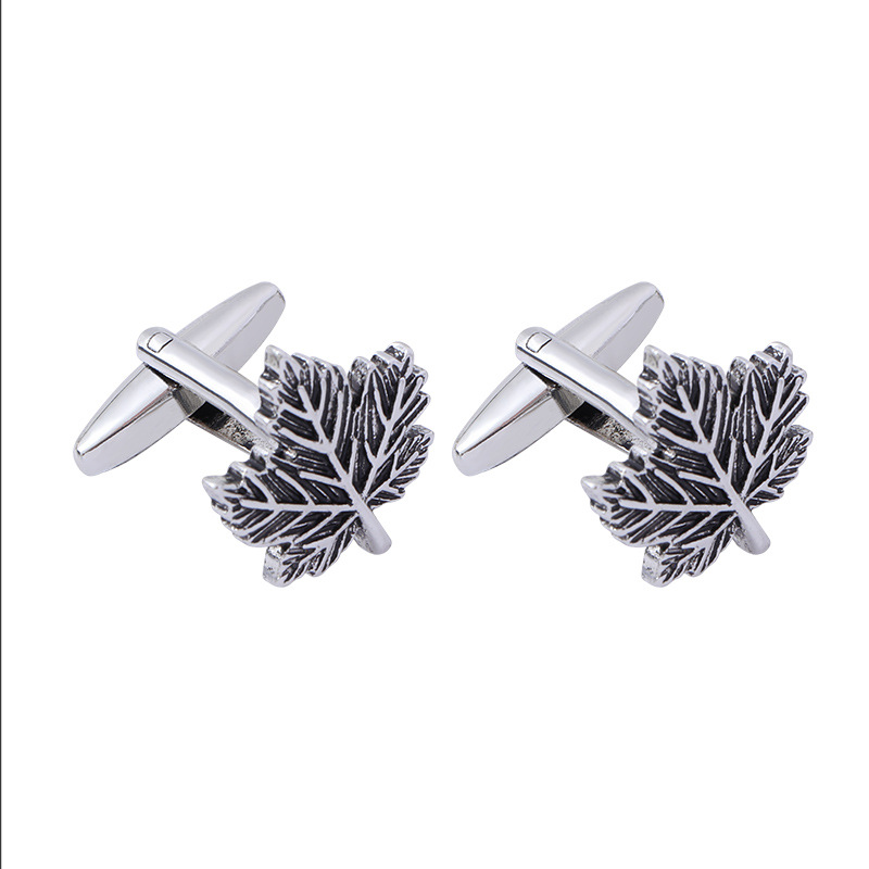 High Quality Titanium Steel Painted Heart Anchor Shirt Cufflinks display picture 8