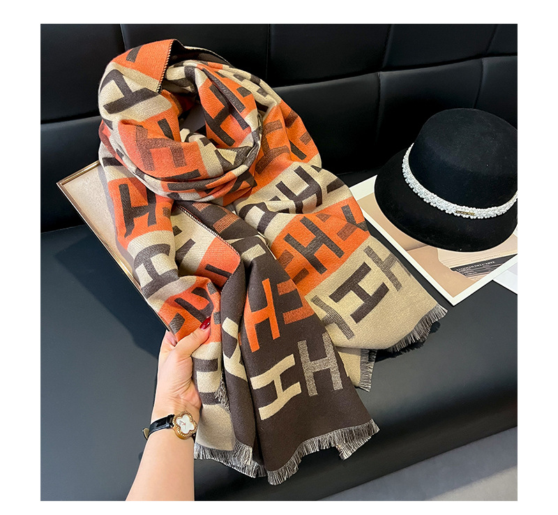 Women's Basic Letter Imitation Cashmere Scarf display picture 2
