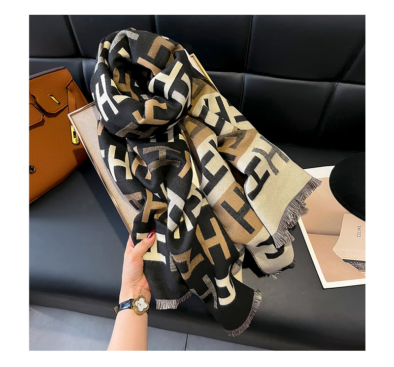 Women's Basic Letter Imitation Cashmere Scarf display picture 6