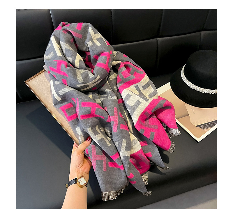 Women's Basic Letter Imitation Cashmere Scarf display picture 9