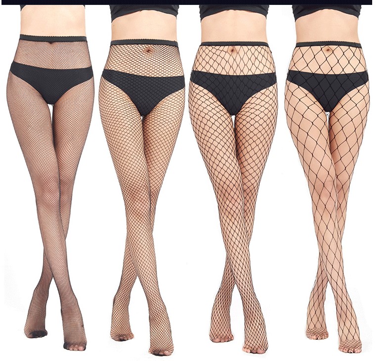 Solid Color Nylon Hollow Out Tights display picture 1