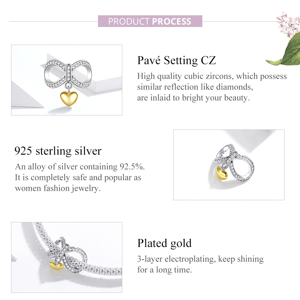 Casual Infinity Heart Shape Flower Sterling Silver Inlay Moonstone Glass Zircon Jewelry Accessories display picture 51