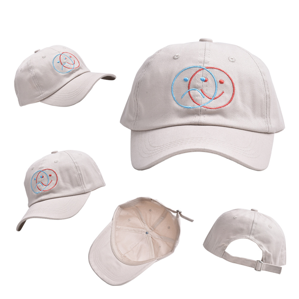 Unisex Cute Smiley Face Curved Eaves Baseball Cap display picture 11
