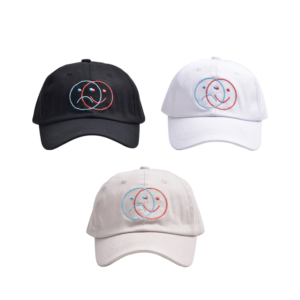 Unisex Cute Smiley Face Curved Eaves Baseball Cap display picture 2