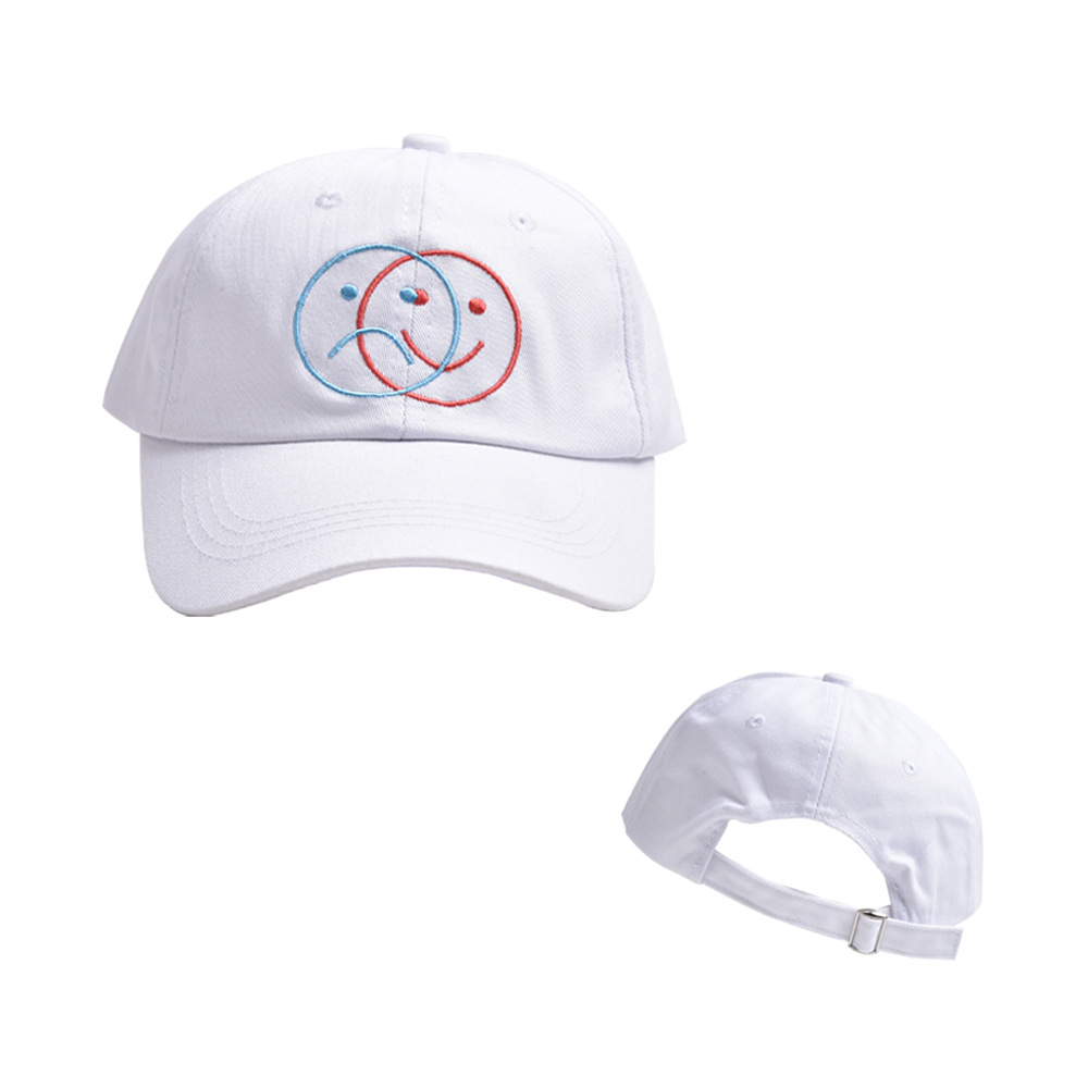 Unisex Cute Smiley Face Curved Eaves Baseball Cap display picture 7