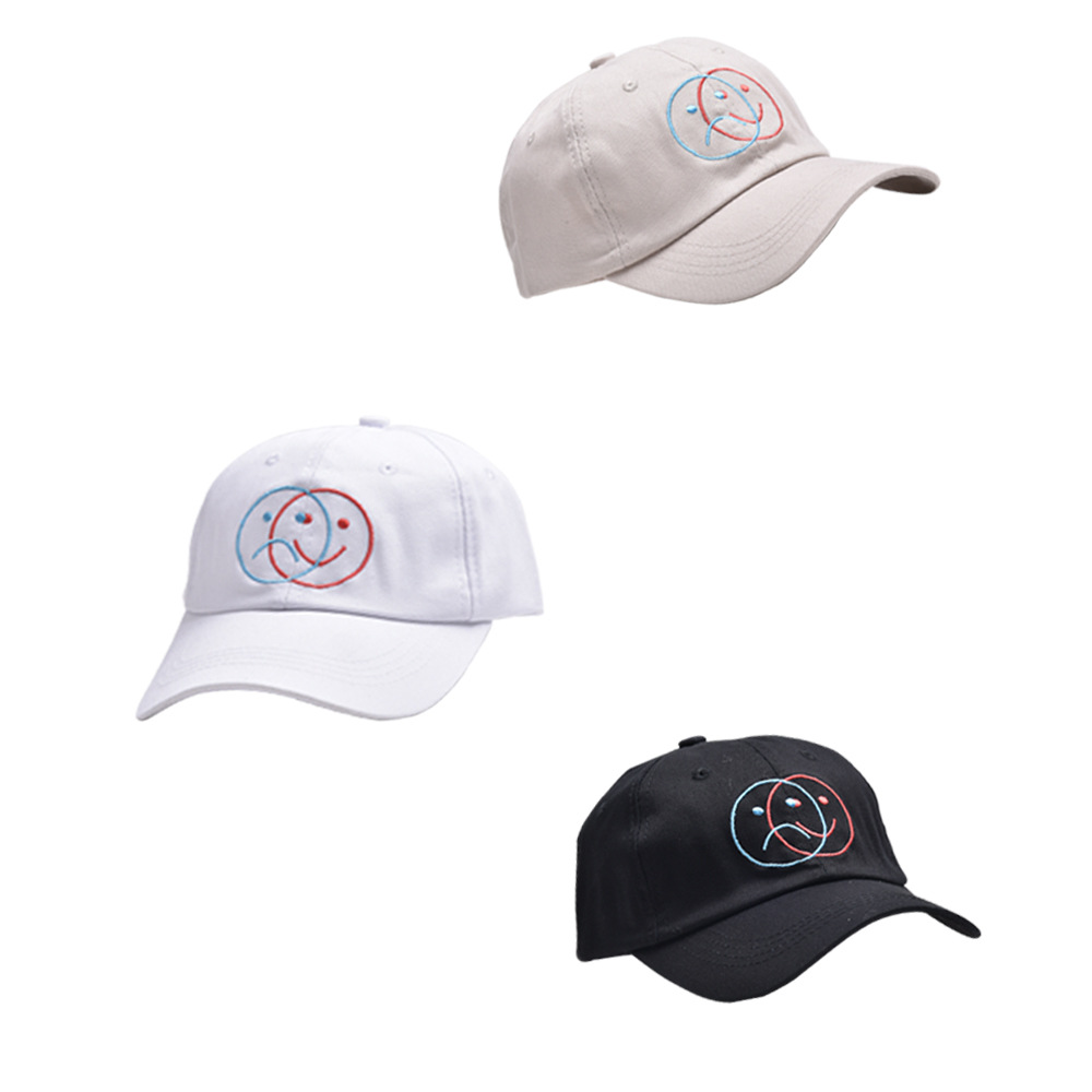 Unisex Cute Smiley Face Curved Eaves Baseball Cap display picture 3