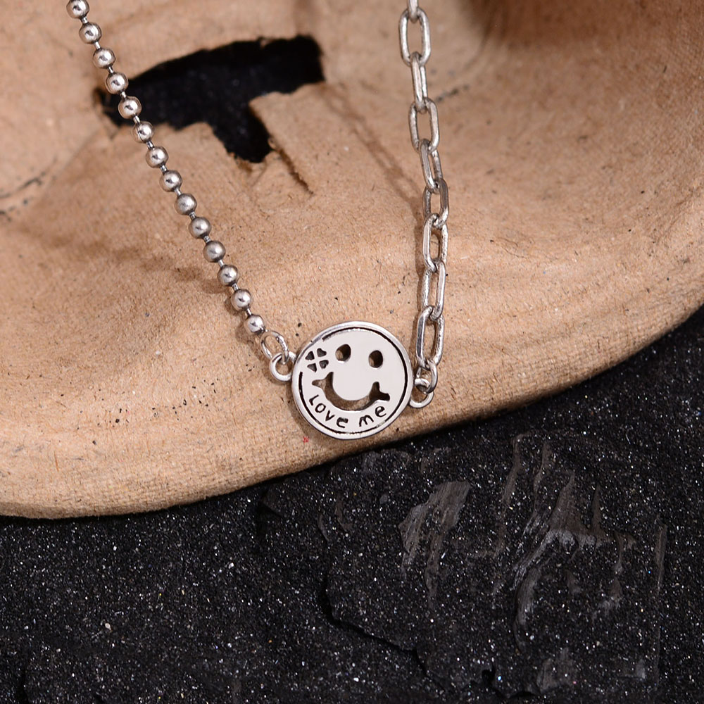Simple Style Smiley Face Copper Pendant Necklace display picture 1