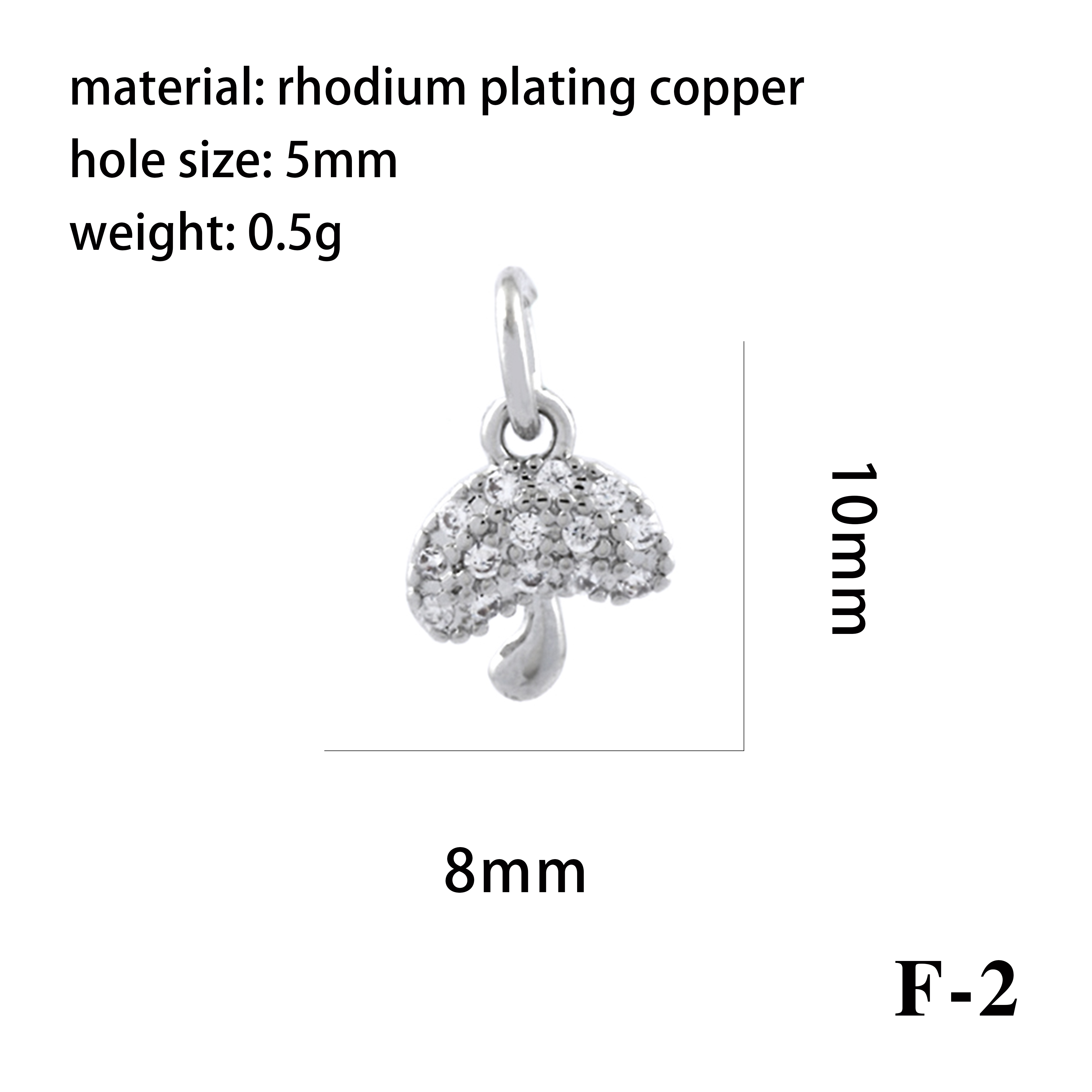 Simple Style Shiny Leaves Rose Flower Copper Plating Inlay Zircon 18k Gold Plated Charms display picture 11