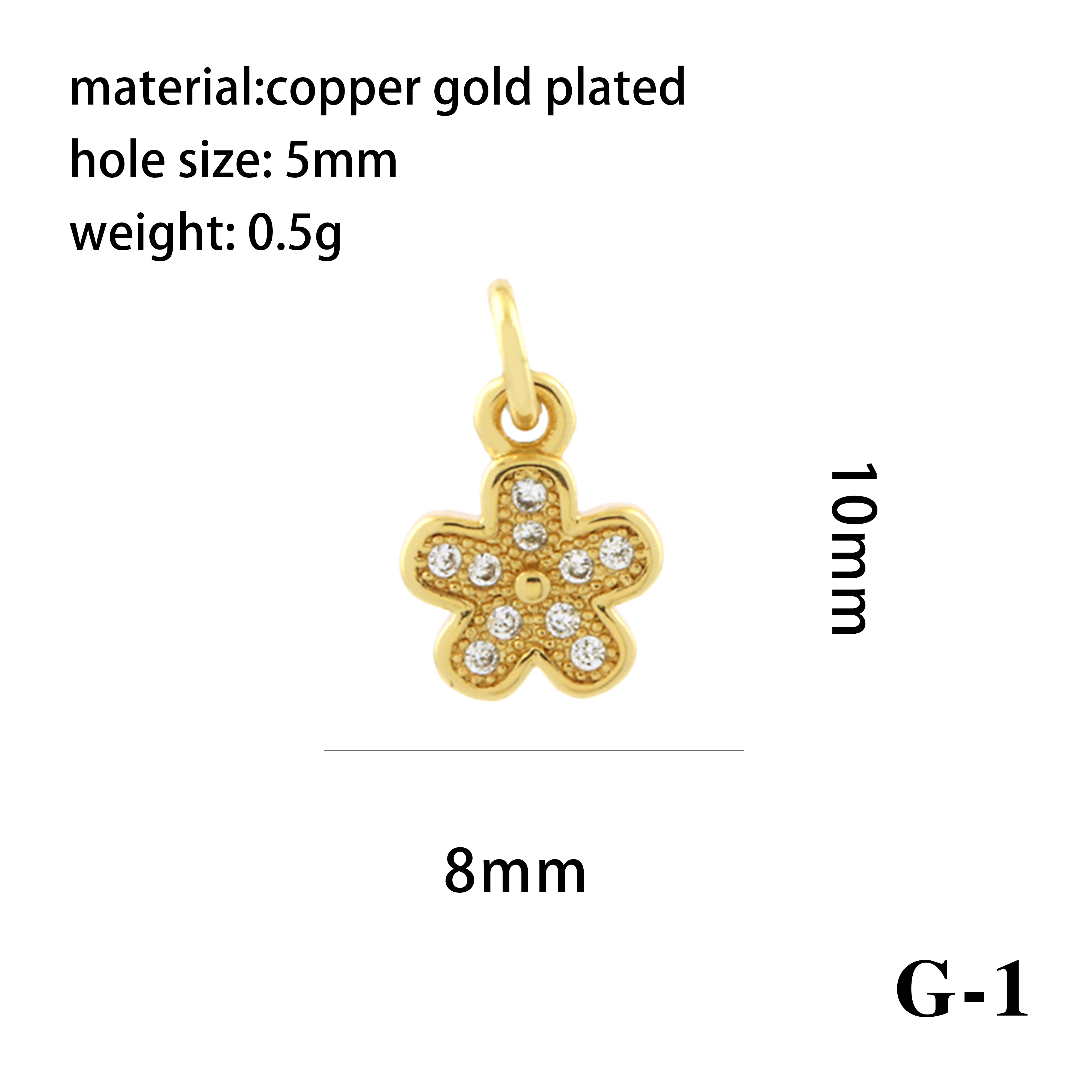 Simple Style Shiny Leaves Rose Flower Copper Plating Inlay Zircon 18k Gold Plated Charms display picture 23