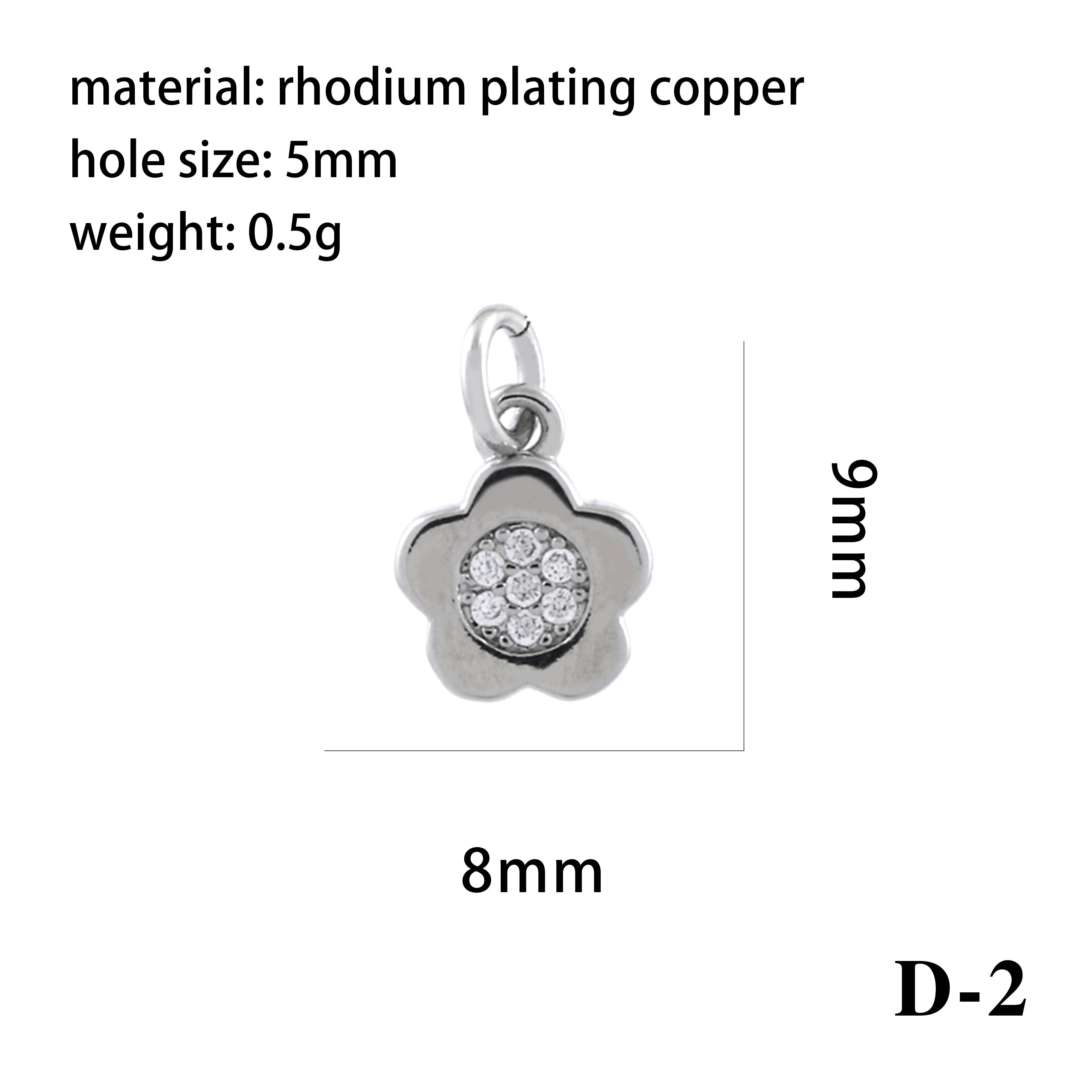 Simple Style Shiny Leaves Rose Flower Copper Plating Inlay Zircon 18k Gold Plated Charms display picture 8