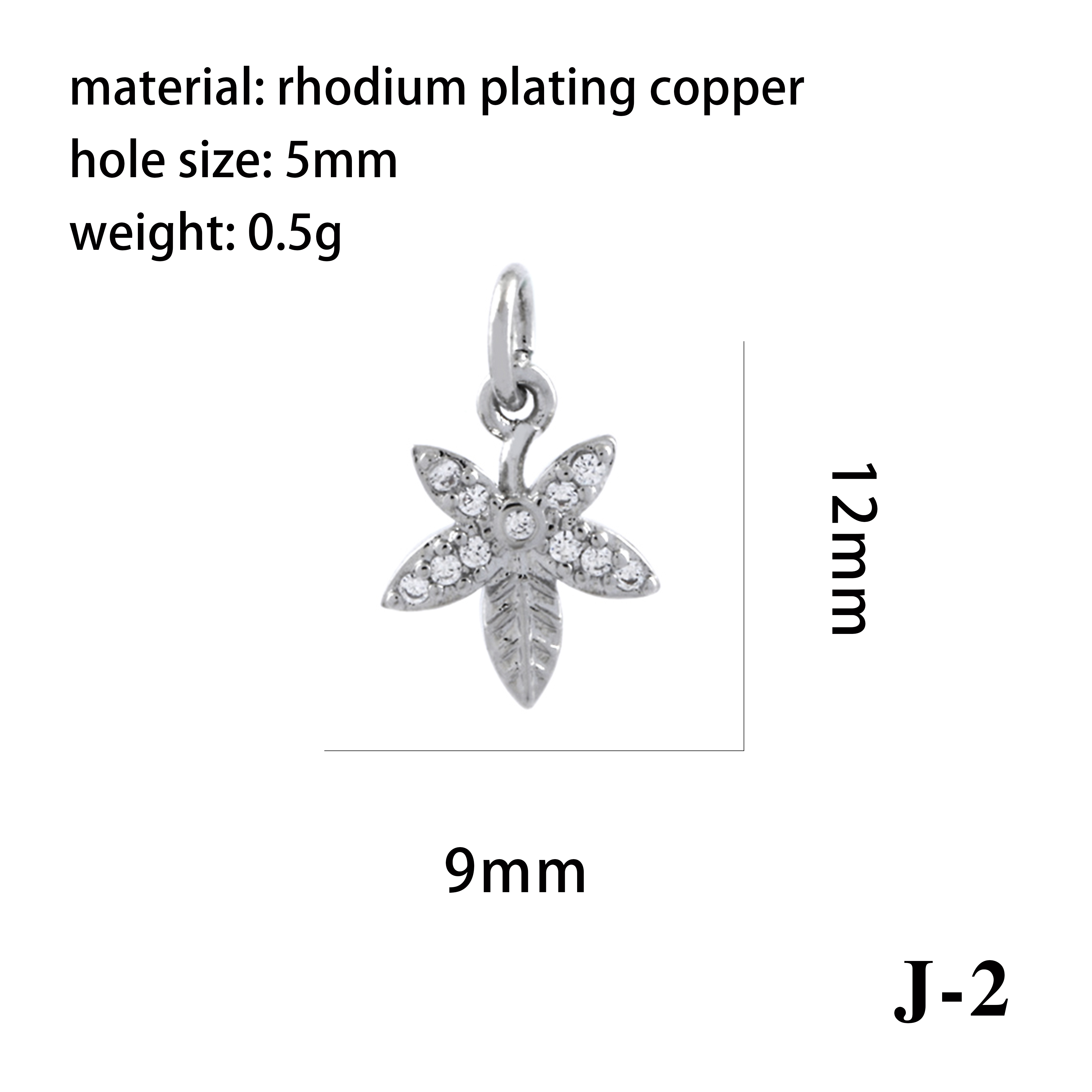 Simple Style Shiny Leaves Rose Flower Copper Plating Inlay Zircon 18k Gold Plated Charms display picture 15