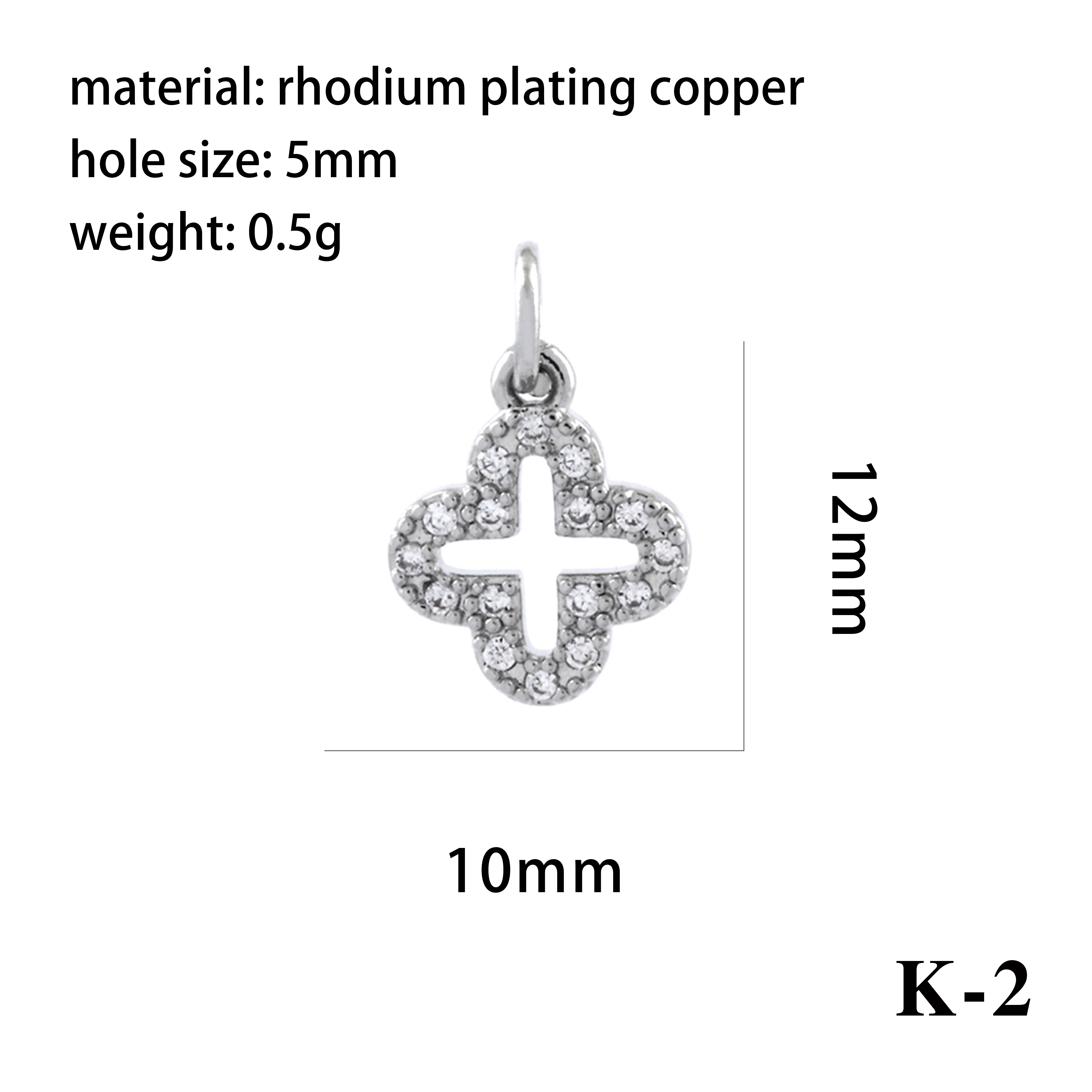 Simple Style Shiny Leaves Rose Flower Copper Plating Inlay Zircon 18k Gold Plated Charms display picture 22