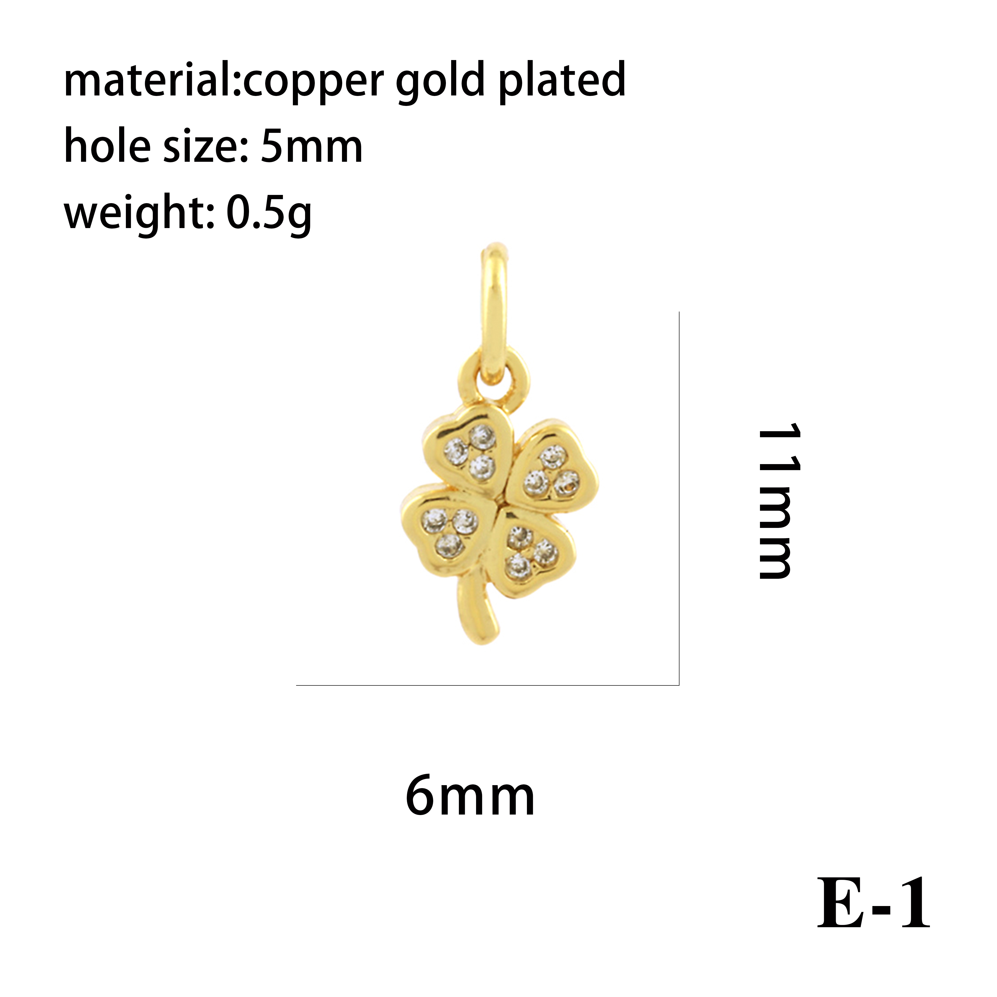 Simple Style Shiny Leaves Rose Flower Copper Plating Inlay Zircon 18k Gold Plated Charms display picture 9