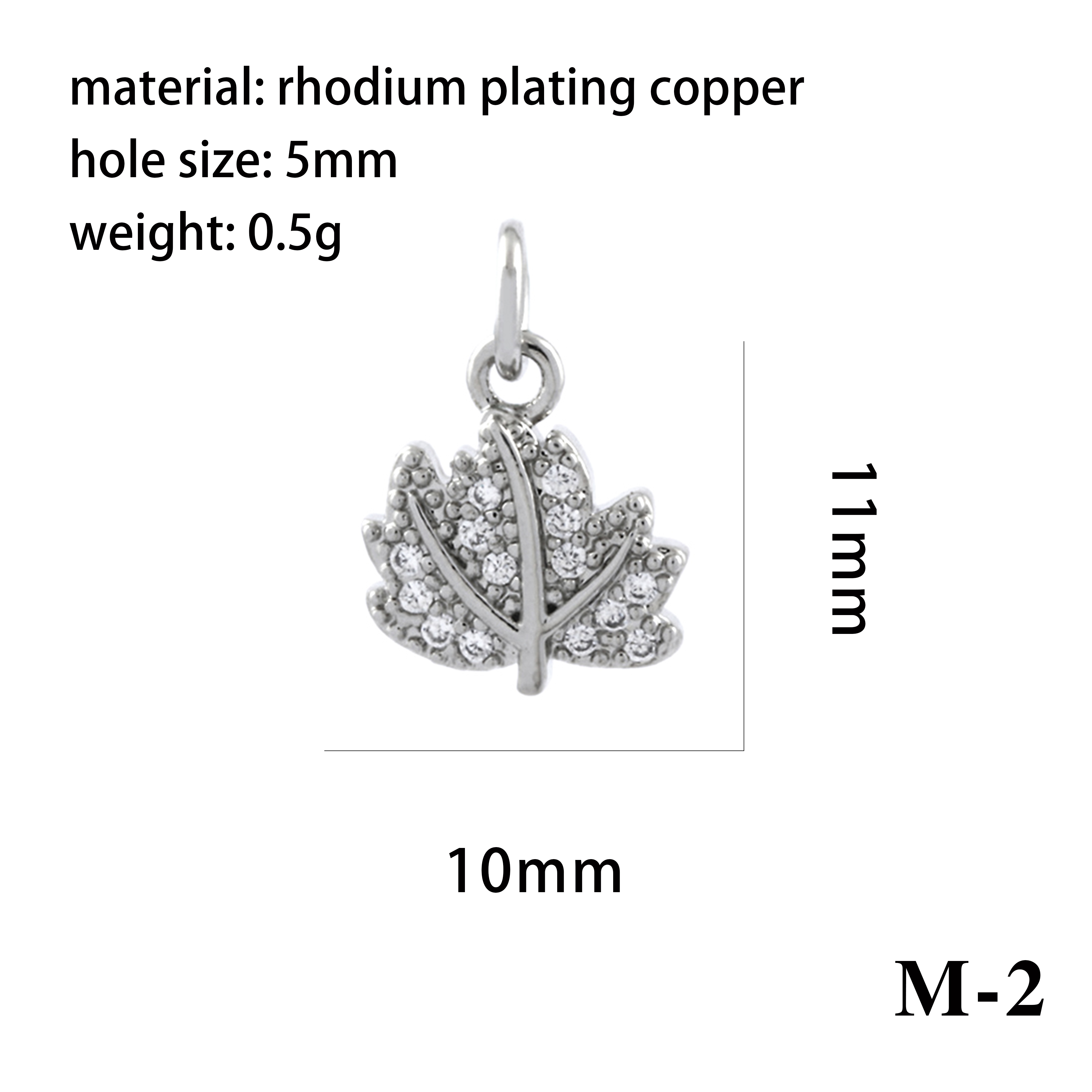 Simple Style Shiny Leaves Rose Flower Copper Plating Inlay Zircon 18k Gold Plated Charms display picture 31