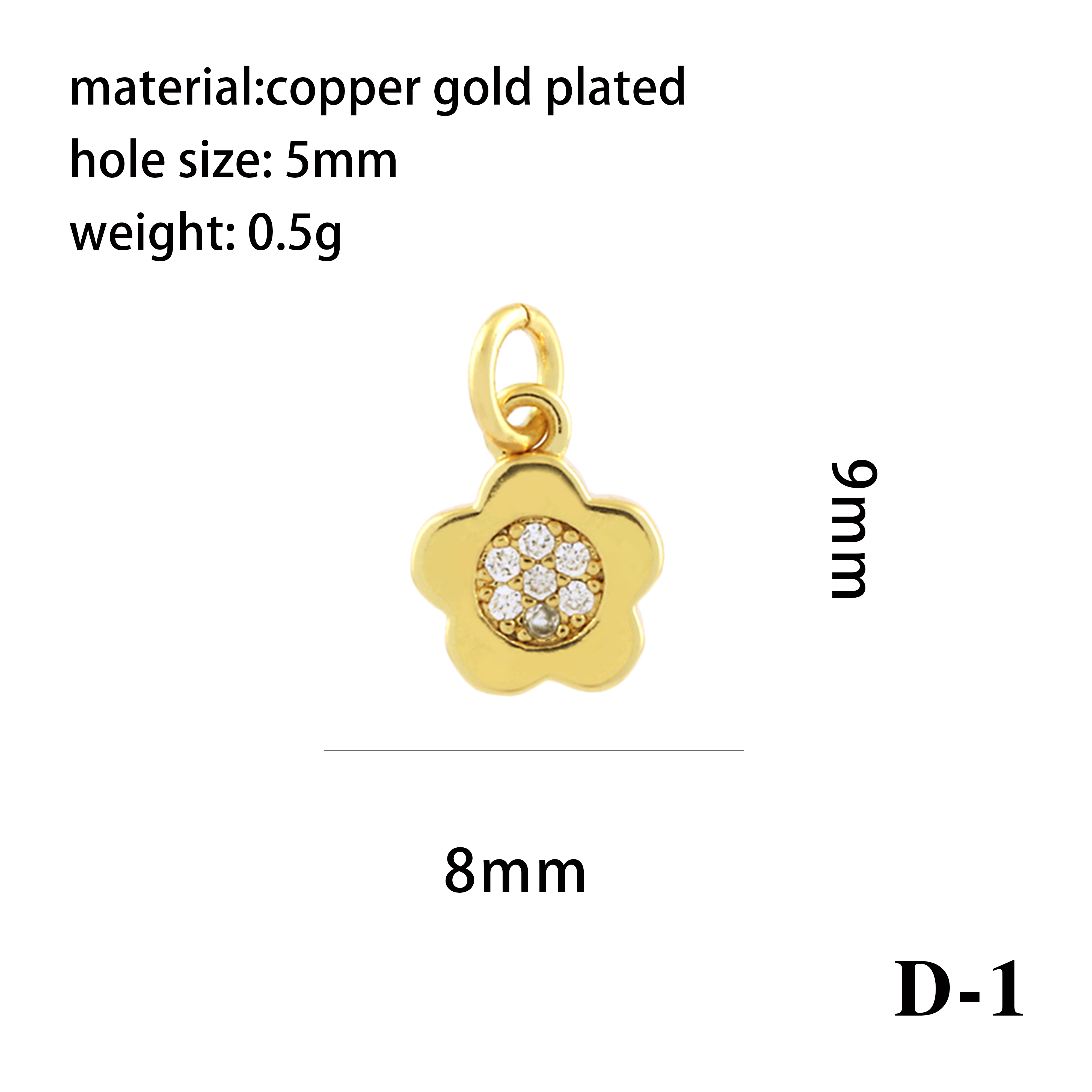 Simple Style Shiny Leaves Rose Flower Copper Plating Inlay Zircon 18k Gold Plated Charms display picture 12
