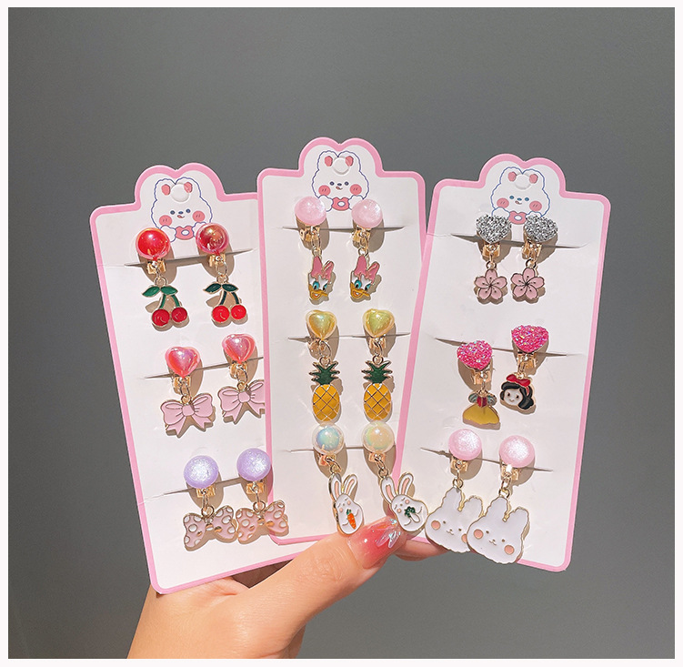 Cute Flower Bow Knot Fish Tail Alloy Plastic Wholesale Drop Earrings display picture 3