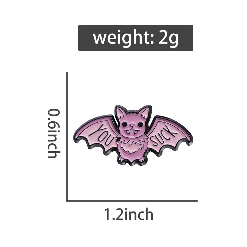 Cartoon Style Original Design Cowboy Style Animal Bear Bat Alloy Stamping Stoving Varnish Plating Kid's Adults Brooches display picture 23