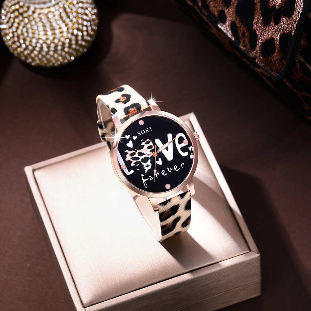 Casual Leopard Buckle Quartz Women's Watches display picture 7