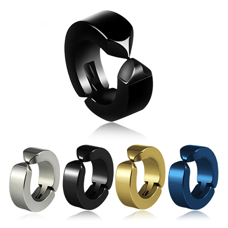 Fashion U Shape Titanium Steel Earrings Plating Stainless Steel Earrings 1 Piece display picture 6
