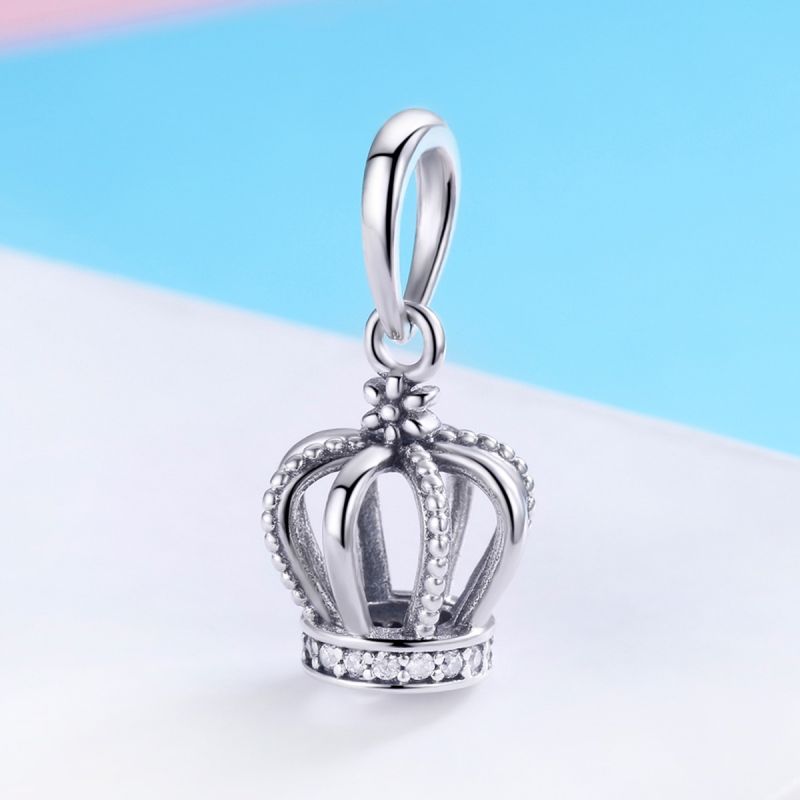 1 Piece Sterling Silver Zircon Inlay Polished Pendant Beads display picture 75