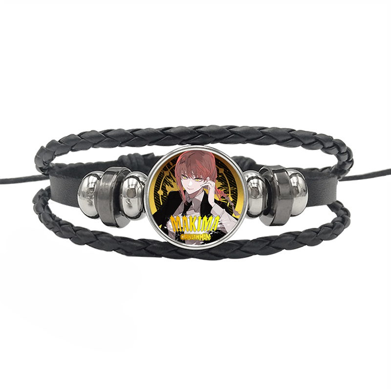 1 Piece Fashion Anime Pu Leather Drawstring Glass Unisex Bracelets display picture 17
