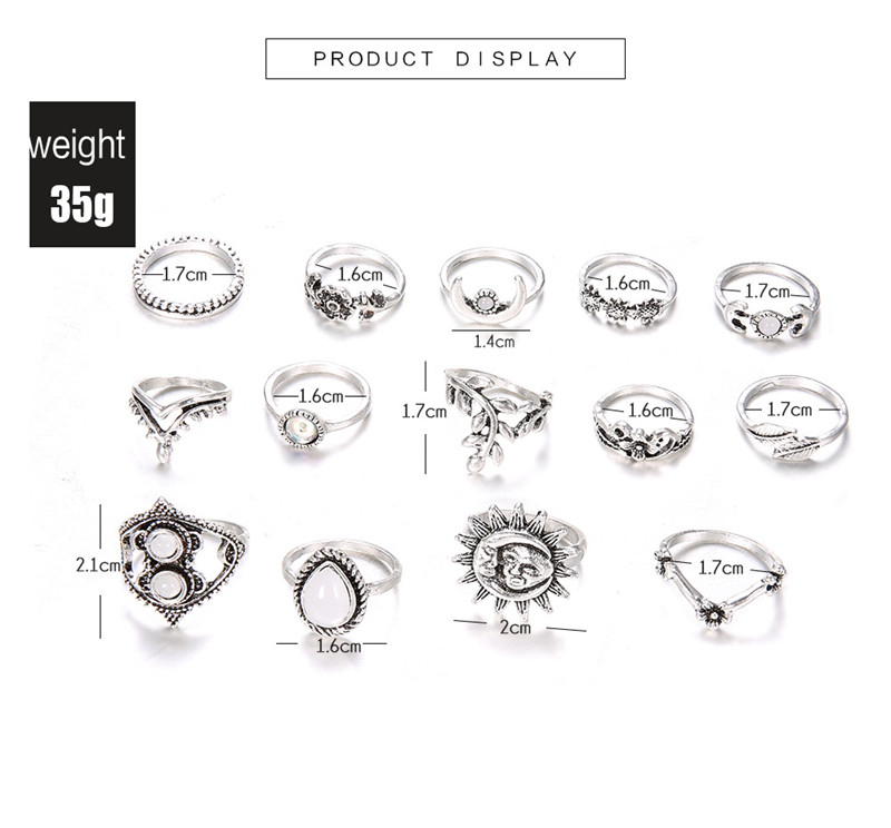Retro Geometric Alloy Plating Gold Plated Silver Plated Women's Rings display picture 8