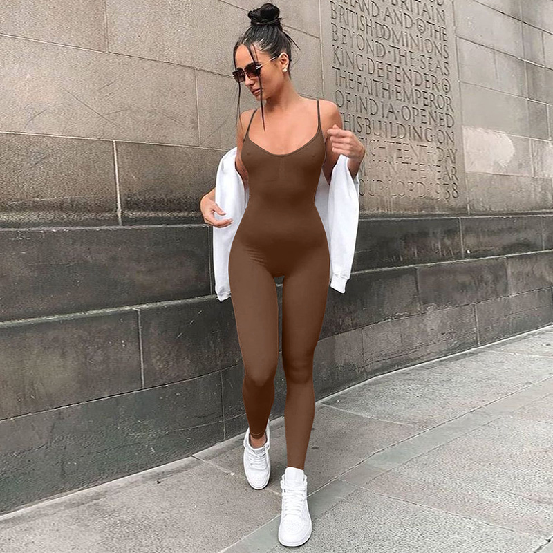Women's Outdoor Daily Casual Sexy Classic Style Simple Solid Color Full Length Elastic Waist Jumpsuits display picture 22
