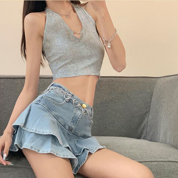 Women's Vest Tank Tops Criss Cross Backless Simple Style Simple Solid Color display picture 18