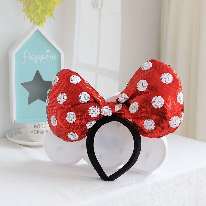 Cute Simple Style Bow Knot Giraffe Sequin Cloth Sponge Plush Hair Band display picture 6