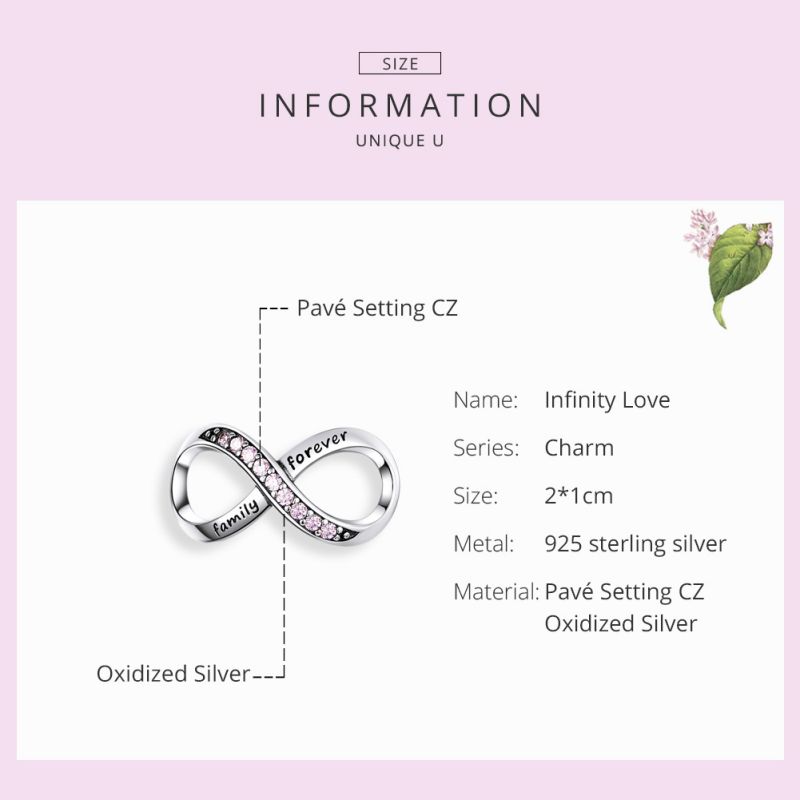 Elegant Infinity Heart Shape Zircon Sterling Silver Wholesale Jewelry Accessories display picture 6
