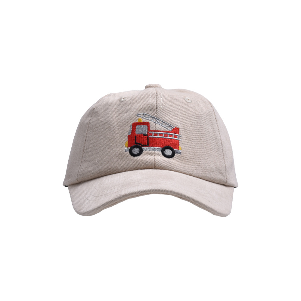 Children Unisex Cartoon Style Fire Truck Embroidery Baseball Cap display picture 7