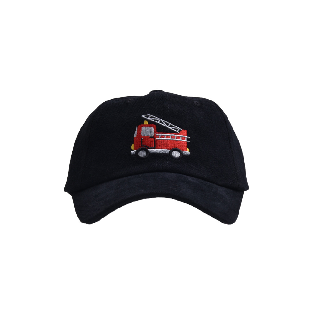 Children Unisex Cartoon Style Fire Truck Embroidery Baseball Cap display picture 9