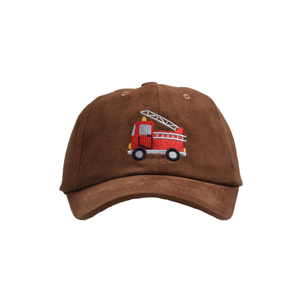 Children Unisex Cartoon Style Fire Truck Embroidery Baseball Cap display picture 8